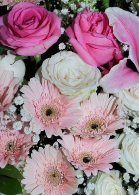 Flower garden in a bouquet