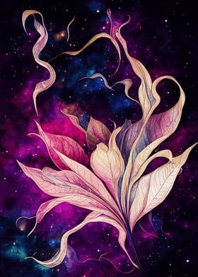 Space Nebula Galaxy Flower