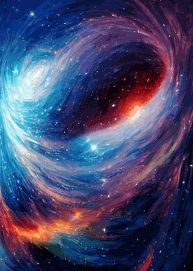 Black Hole Galaxy Painting