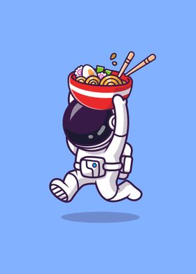 astronaut bring ramen