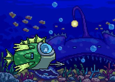 Pixel underwater adventure