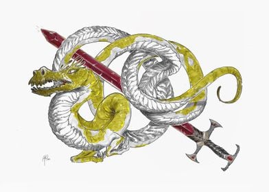 Lindworm and Sword