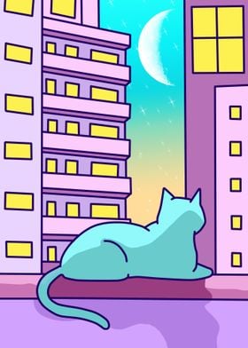 city pop with cat art