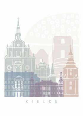 Kielce skyline poster 