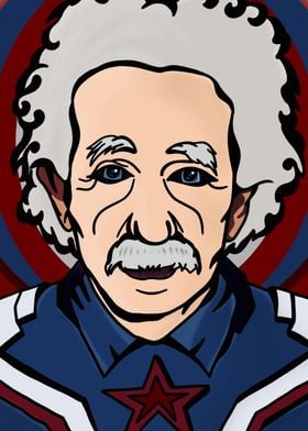 Albert Einstein as Captain