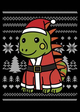 Iguana Christmas Costume 