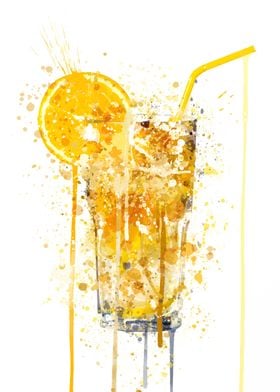 Long Orange Cocktail