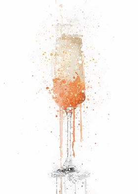 Peach Bellini Cocktail