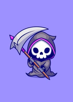 Cute grim reaper