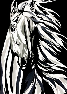 Horse Portrait Painting