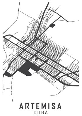 Artemisa Cuba City Map