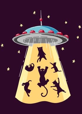 Aliens Kidnapping Cats