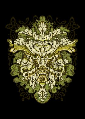 Green Man Irish Celtic God