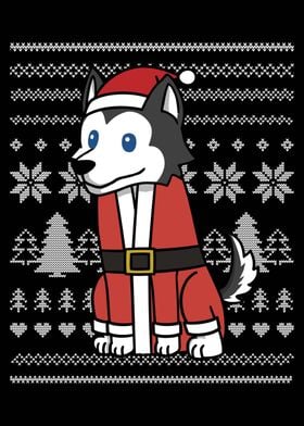 Husky Christmas Costume 