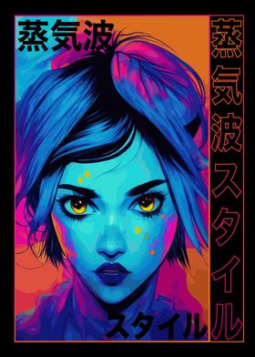 Japanese Blacklight Girl