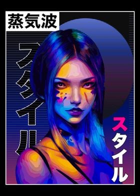 Japanese Vaporwave Art