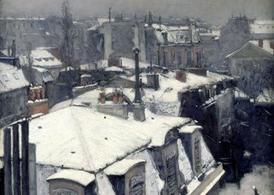 Rooftops in the Snow