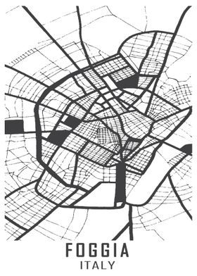 Foggia Italy City Map