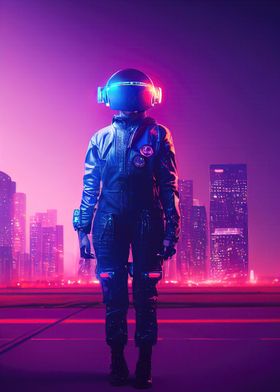 Neon Astronaut