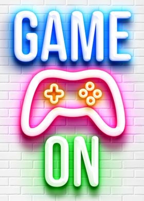 Game on gaming poster