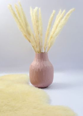 vase wall pampas  