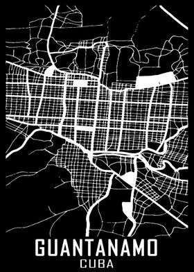 Guantanamo Cuba City Map