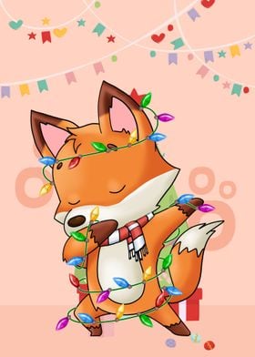 Funny Dabbing Little Fox