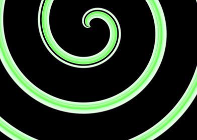 abstract neon spiral  