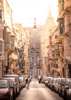 Steep Streets in Malta