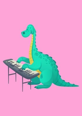 Dinosaur play music