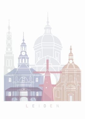 Leiden skyline poster