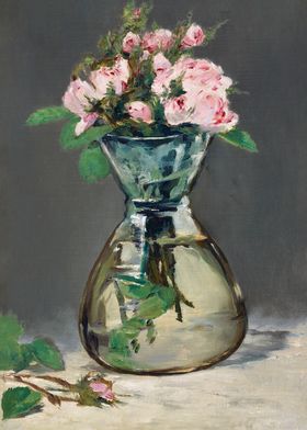 Moss Roses in a Vase 1882