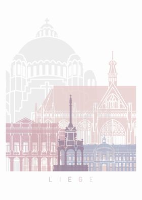 Liege skyline poster