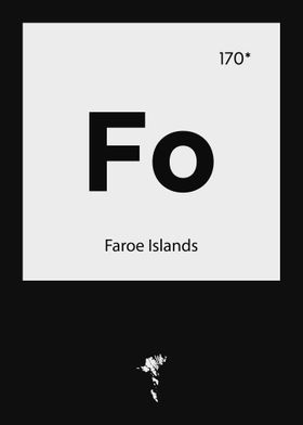 Faroe Islands Country Map