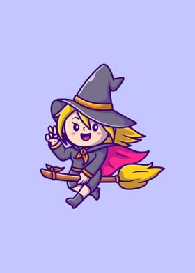 Cute witch female