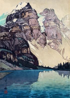 Ukiyo e Moraine Lake 1925