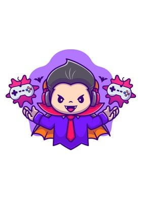 Cute dracula gaming