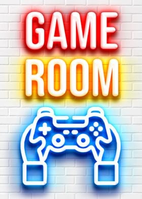 Gaming gamer room neon