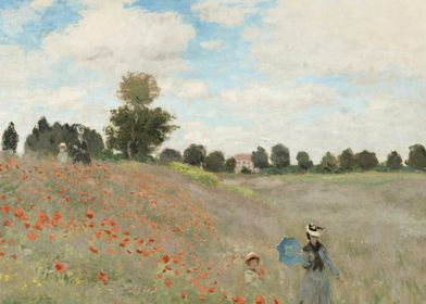 Poppy Field Claude Monet