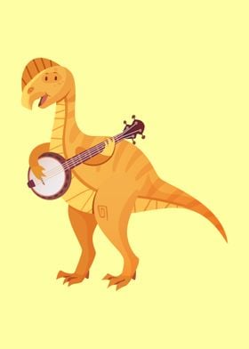 Dinosaur play music