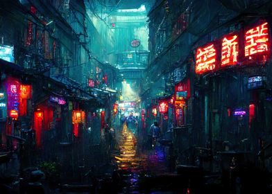 Cyberpunk city