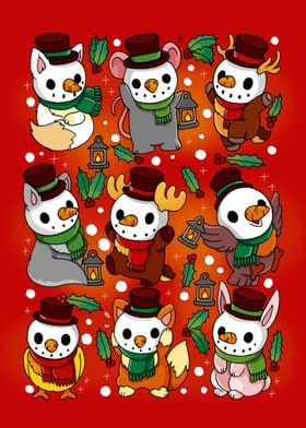 Snowman Animals