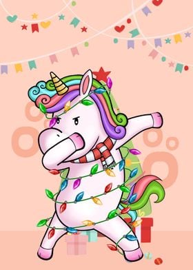 Dabbing Unicorn Xmas