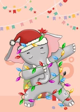 Dabbing Elephant Xmas