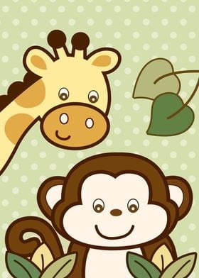 Zoo Animal Kids Baby Frame