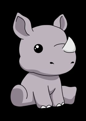 Cute Rhinoceros Gift Kids