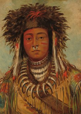 Boy Chief Ojibbeway 1843 