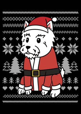 Westie Christmas Costume 