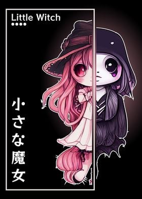 Kawaii Anime Chibi Witch