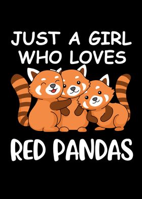 Red Panda Gift Girls